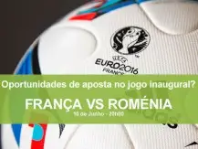 Oportunidades para apostar no jogo inaugural do Euro 2016