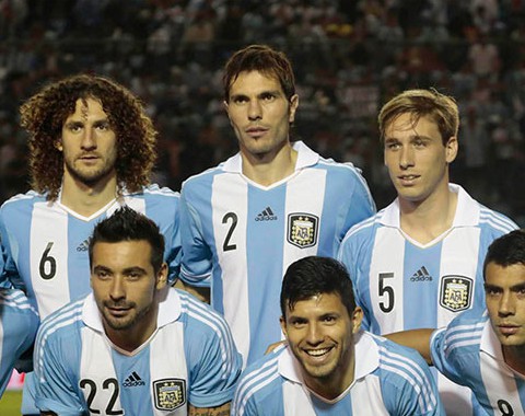A Argentina de Lionel Messi, Ángel Di Maria e Sergio Aguero para o Mundial 2014