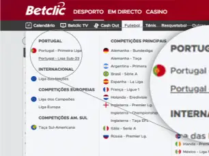 Liga Sub-23 disponível na Betclic