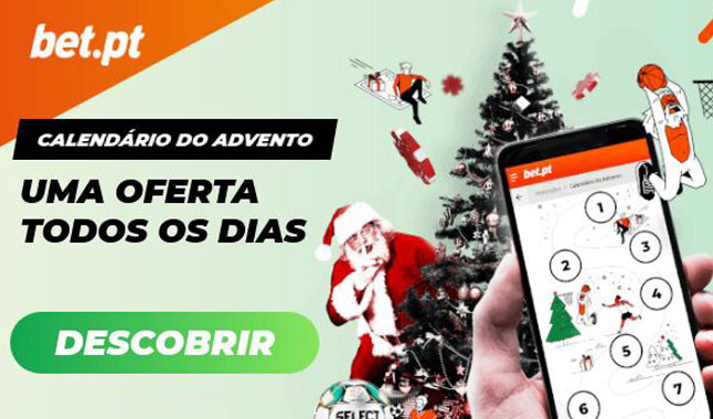 Ganha com o Calendário do Advento Bet.pt