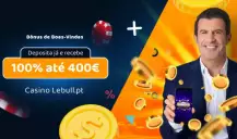 LeBull: Bónus de casino até 400€ em três depósitos