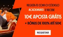 Bónus de Registo na Betano com a Academia março 2026