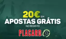 Não percas o bónus de registo Placard até 20€ em apostas grátis