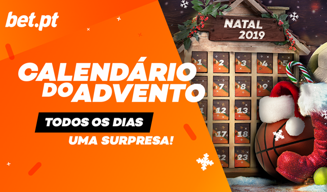 Calendário Advento 2019 na Bet.pt
