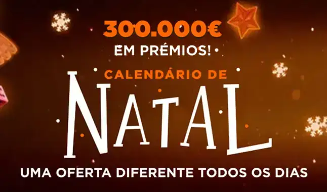 Calendário de Natal Betano com 300.000€ em prémios