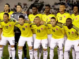 A Colômbia de Fredy Guarín, James Rodriguez e Jackson Martinez