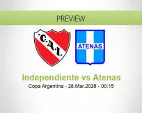 Independiente Atenas betting prediction (27 March 2026)