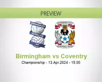 Birmingham Coventry betting prediction (13 April 2024)