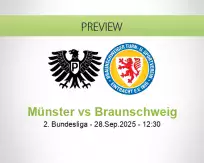 Münster Braunschweig betting prediction (28 September 2025)