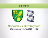 Norwich Birmingham betting prediction (21 February 2026)