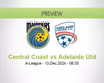 Central Coast Adelaide Utd betting prediction (13 December 2024)