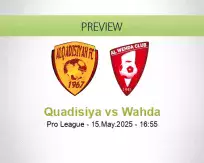 Quadisiya Wahda betting prediction (15 May 2025)