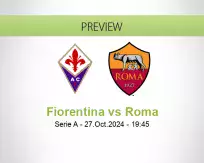 Fiorentina Roma betting prediction (27 October 2024)