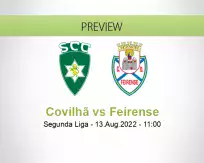 Covilhã Feirense betting prediction (13 August 2022)