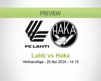 Lahti Haka betting prediction (20 April 2024)