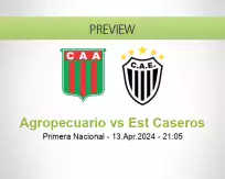 Agropecuario Est Caseros betting prediction (13 April 2024)