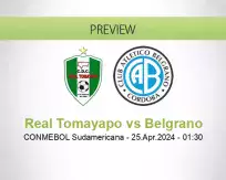 Real Tomayapo Belgrano betting prediction (25 April 2024)