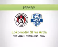 Lokomotiv Sf Arda betting prediction (02 November 2024)