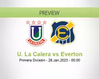 U. La Calera Everton betting prediction (28 January 2023)