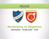 Norrköping Degerfors betting prediction (15 May 2025)
