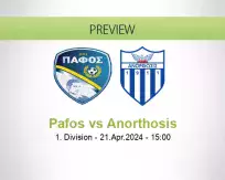 Pafos Anorthosis betting prediction (21 April 2024)