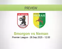 Smorgon Neman betting prediction (28 September 2025)