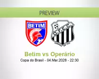 Betim Operário betting prediction (04 March 2026)