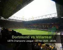 Dortmund Villarreal betting prediction (25 November 2025)