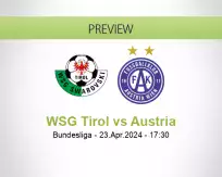 WSG Tirol Austria betting prediction (23 April 2024)