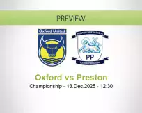 Oxford Preston betting prediction (13 December 2025)