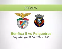 Benfica II Felgueiras betting prediction (22 December 2024)