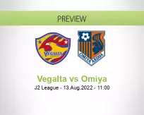 Vegalta Omiya betting prediction (13 August 2022)