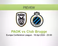 PAOK Club Brugge betting prediction (18 April 2024)