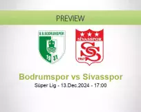 Bodrumspor Sivasspor betting prediction (13 December 2024)