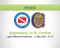 Argentinos R. Central betting prediction (11 May 2024)