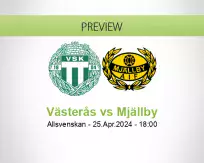 Västerås Mjällby betting prediction (25 April 2024)