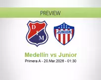 Medellín vs Junior