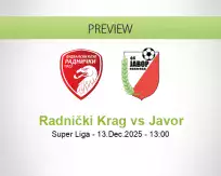 Radnički Krag Javor betting prediction (13 December 2025)