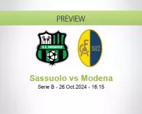 Sassuolo Modena betting prediction (26 October 2024)