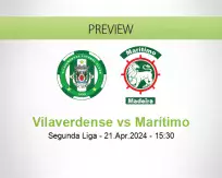 Vilaverdense Marítimo betting prediction (21 April 2024)