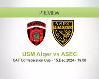 USM Alger ASEC betting prediction (15 December 2024)