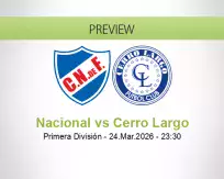 Nacional Cerro Largo betting prediction (24 March 2026)