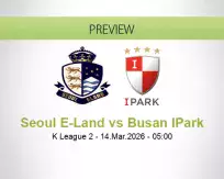 Seoul E-Land Busan IPark betting prediction (14 March 2026)