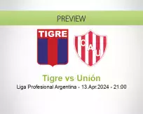 Tigre Unión betting prediction (13 April 2024)
