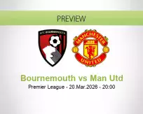 Bournemouth vs Man Utd