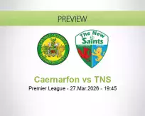 Caernarfon TNS betting prediction (27 March 2026)