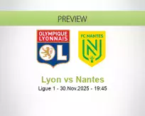 Lyon vs Nantes