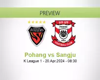 Pohang Sangju betting prediction (20 April 2024)