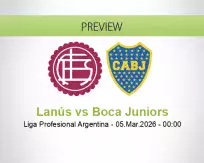 Lanús Boca Juniors betting prediction (05 March 2026)