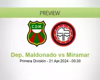 Dep. Maldonado Miramar betting prediction (21 April 2024)